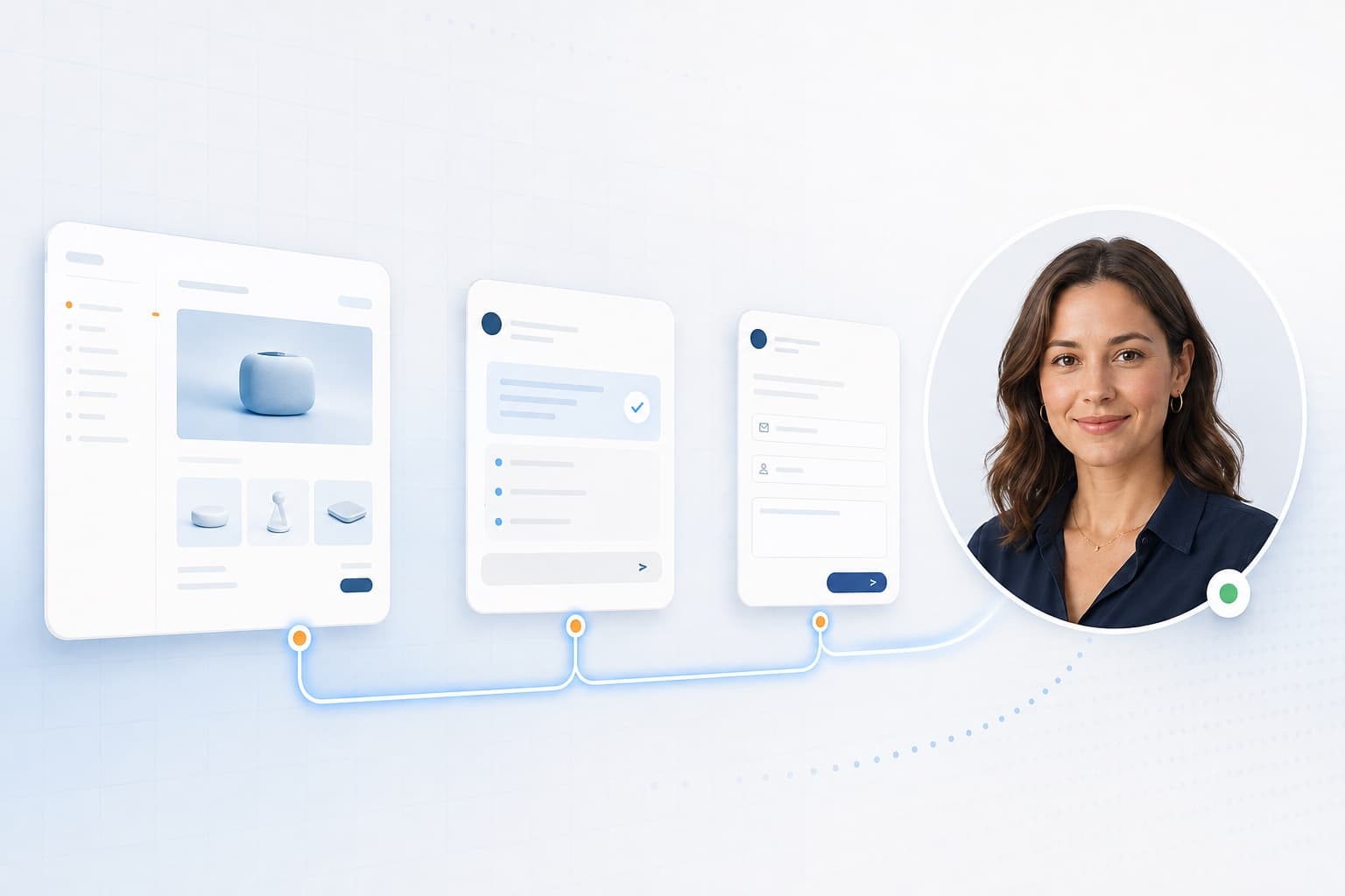 Aivah Website AI Guide helping a visitor navigate a website