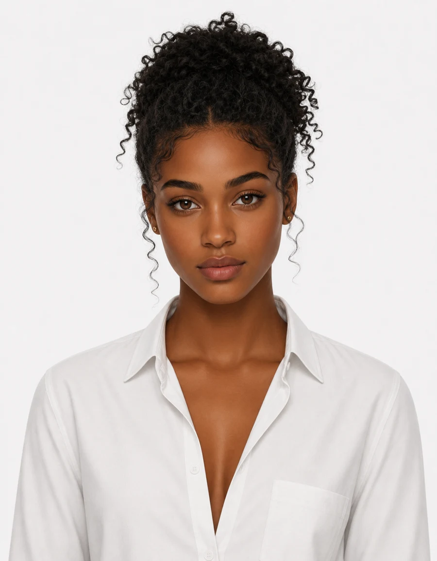 Aria, an illustrative support AI employee character