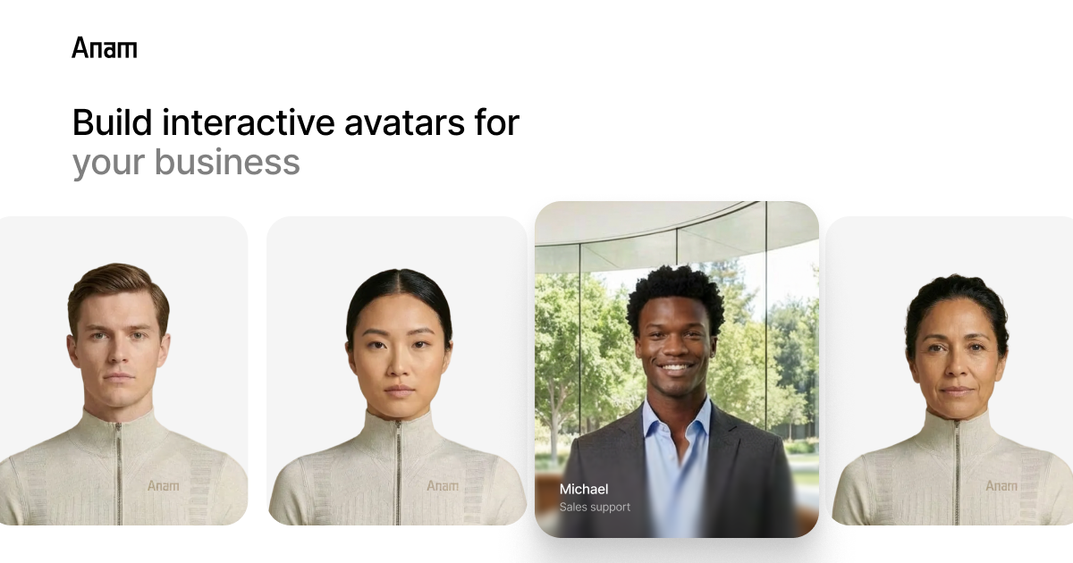 Official Anam interactive avatar product image